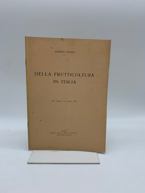 Della frutticoltura in Italia